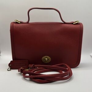 Coach Casino Leather Crossbody Bag, Red 9924